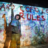 Hard Core Logo: LIVE; Photo: Ian Jackson; Rachael Johnston as Hooded Punk